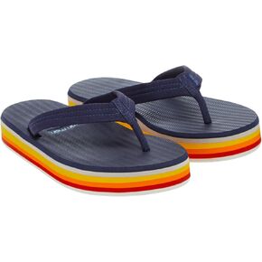 Hari Mari- Dunes Sunset- Women's Retro Inspired Platform Boat-Safe Flip Flops- No Break Ins, Firm Arch Support, Antimicrobial, and Floats in Water