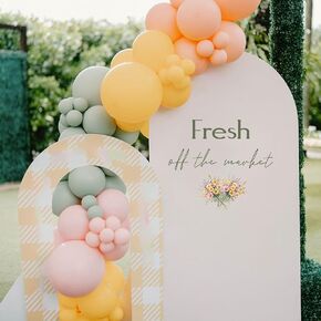 Fresh Off The Market Decal - Bridal Shower Wedding Party Decoration, Market Farmers Bachelorette Party Supplies, Engagement Party Decorations
