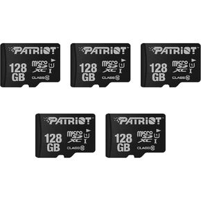 Patriot LX Series Micro SD Flash Memory Card 128GB - 5 Pack