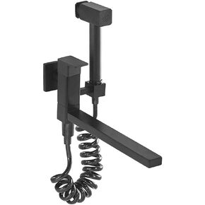Black Bidet Sprayer for Toilet Stainless Steel Cloth Diaper Washer Set Wall Mounted Single Handle Hand Held Bidet Spray Kit with Cold Water, Anti Leaking Hose for Mop Pool,15cm(22cm)