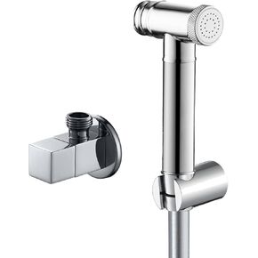 Handheld Bidet Sprayer for Toilet, Brass Cloth Diaper Sprayer, Attachment Bathroom Accessories for Feminine Hygiene, Cloth Diaper and Pet Wash,Black(Black)