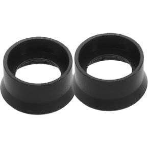 Beaupretty 2pcs Microscope Eyepiece Cover Cover مجهر الدروع العينية مجهر حراس العيون العيون غطاء حراسة العيون حماية حراسة العيون أكواب العيون درع المطاط الأسود