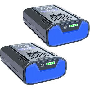 DTK Replacement for Kobalt 40V Battery 6200mAh Cordless Power Tool Battery KPM1040A-03, KM-1640-06, KM 4040-06,2 Packs