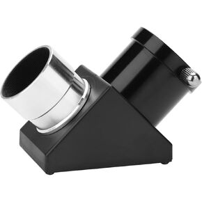 90 Degree Diagonal Adapter Inverted Image Prism for Telescope with Wide Angle, Easy Installation, 1.25in Diameter