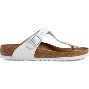 Birkenstock Usisex Gizeh BS Leather Leather Natural White Sandals 7 W / 5 M US