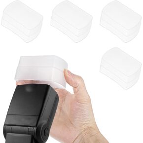 4 Pcs Flash Diffuser for Speedlight Camera Flash Diffuser Compatible with 560 565ex 580ex and with V860 Tt600 Speedlight