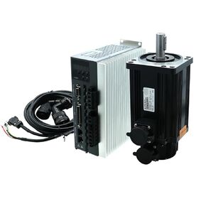 110SG M06030 220V 1.8KW 6Nm 3000Rpm Nema42 AC Servo Motor Kit with XP200 Driver 2500line Encoder for Computerized Numerical Control Engraver Router(No Brake)