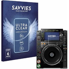 6 Pack Screen Protector Compatible with Pioneer CDJ-2000NXS2 Protection Film Clear