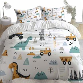 Toddler Reversible Duvet Cover 2 Pieces Seahorse, Soft Brushed Microfiber Bedding Set for Kids & Adults, Zipper Closure, Includes 1 Beige Duvet Cover 40 X 60 Inches & 1 Pillow Shams
