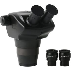 8-50X Binocular Stereo Zoom Microscope, 360° Rotating, 45° Tilting Head, Ultra-Wide Angle Optics for Mobile Phone Welding, PCB, CPU, Soldering, Laboratory & Industrial Use
