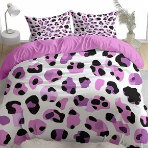 Light Red Reversible Duvet Cover Toddler, Cartoon Cat Comforter Cover, 2 Pieces Super Soft Bedding Set 40 X 60 Inches, with Zipper Closure & 1 Pillow Shams 20 X 30 Inches