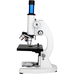 Microscope for Laboratory Compound Microscope Beginner Microscope LED and Mirror Illumination with WF20X Eyepiece Adults Student Children Laboratory