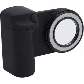 Smartphone Handle, Anti Shake Magnetic Camera Grip with Bluetooth Remote & Fill Light, for Live Streaming, Photography, Smartphones