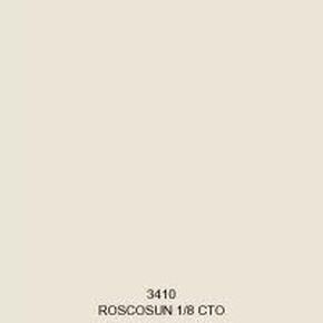ROSCO 3410 (3410 SHEET) ROSCOSUN 1/8 CTO CONVERTS 5500K TO 4900K SHEET Gel-Sheets