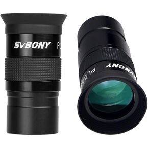 SVBONY 25mm Telescope Eyepiece, Bundle with 40mm Plossl Telescope Lens