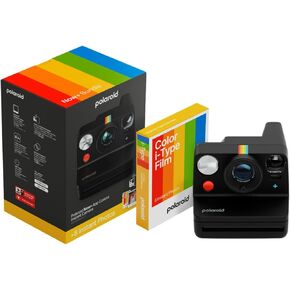 Polaroid Now+ Gen 3 Instant Camera, Black + Color Film Bundle (8 Photos)