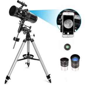 Gift Reflector - Equatorial Mount - 114mm Aperture s with Adjustable Tripod
