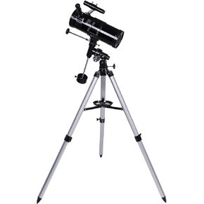 110mm Large Reflector for Beginners Adults, 500X Monoscope Space Astronomical Reflector s with Height Adjustable Aluminum Tripod,Black