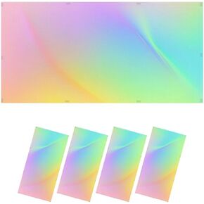 6 Pack Fluorescent Light Covers for Ceiling Lights Seamless cute pattern for kids children Rainbow clouds moon stars Magnetic Light Filters Diffuser Shade for Classroom Home Office School
