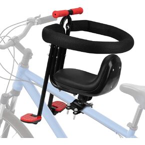 Child Bike Seat - Front Mount, Kids Bike Seat for Adult Bike, Baby Bike Seat Front Mounted, Toddler Bike Seat for Children 1~5 Years
