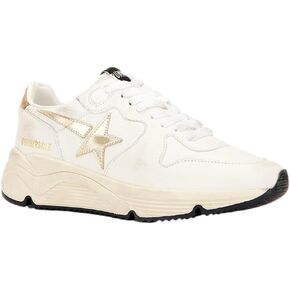 Golden Goose Women's Running Sole (White/Gold/Beige, US Footwear Size System, Adult, Women, Numeric, Medium, 8)
