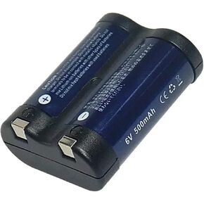 بطارية الليثيوم ： بطارية الليثيوم القابلة لإعادة الشحن+ شاحن ， متوافق مع Canon ， لـ R2CR5 2CR5 EOS 1 EOS 3 6V Camera Battery (1 Charger 1 Battery B)