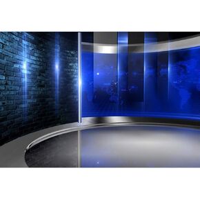 CSFOTO 12x8ft Studio Backdrop News Broadcasting Display Screen
