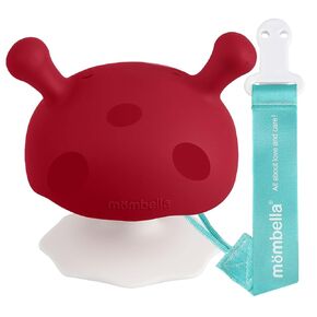 Baby Teething Toys for 3-12 Months+,Silicone Mombella Baby Teether with Suction Base,Soft & Easy to Grasp for Teething Relief,Safe & Comfortable Teether Toys for Sucking Needs,BPA Free,0011 (Pink-1)