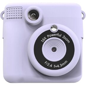 Kids Instants Print Digital Camera with 32G Card 3 Paper Rolls & Color Pen for Creative Children Aged 6 12