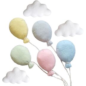 Photo Posing Props Felt Clouds Balloon Set Newborn Photography Prop, Photo Background Baby Photoshoot Props Lovely Photostudio Backdrop Photography Props Infant Baby Boys Girls Photography Props