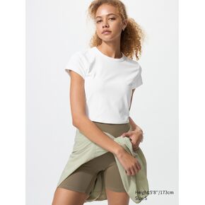 Uniqlo AIRism Soft Cropped T-Shirt