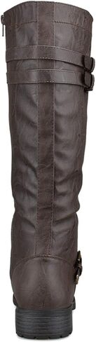 Premier Standard - Lace's Lace -Up Strappy Knee High Combat Boot Boot Cyped Heel in Kuwait