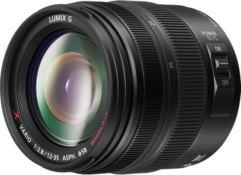 عدسة Panasonic Lumix G X vario ، 12-35 مم ، F2.8 ASPH. H -HS12035 (طراز 2012 - الولايات المتحدة الأمريكية الأسود) in Kuwait