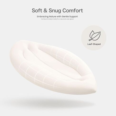 Baby Lounger for Newborn: Skin-Friendly & Breathable for 0-12 Months Infant Tummy Time & Playtime - Portable & Lightweight for New Parents Home Use & Travel in Saudi Arabia