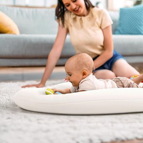 Baby Lounger for Newborn: Skin-Friendly & Breathable for 0-12 Months Infant Tummy Time & Playtime - Portable & Lightweight for New Parents Home Use & Travel in Saudi Arabia