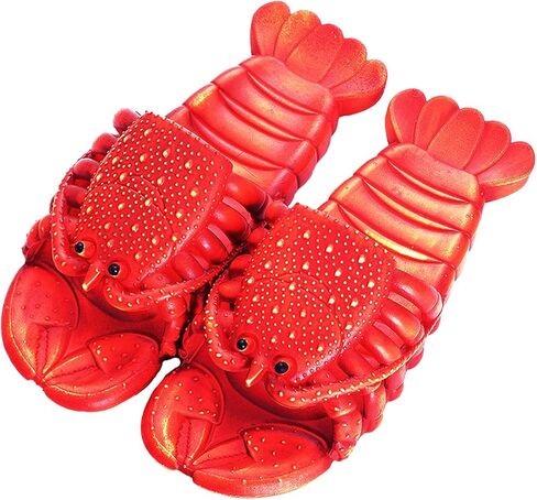 Lobster Slippers Fish Slides Unisex crayfish Shoes house Pool Beach Bass Fish Sandals Outdoor Unisex Funny Gift Sandals in Kuwait