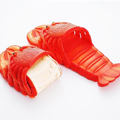 Lobster Slippers Fish Slides Unisex crayfish Shoes house Pool Beach Bass Fish Sandals Outdoor Unisex Funny Gift Sandals in Kuwait