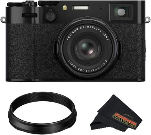FUJIFILM X100VI Digital Camera (Black) (Camera with AR-X100 Adapter Ring and Sunshine Advanced Bundle) in Saudi Arabia