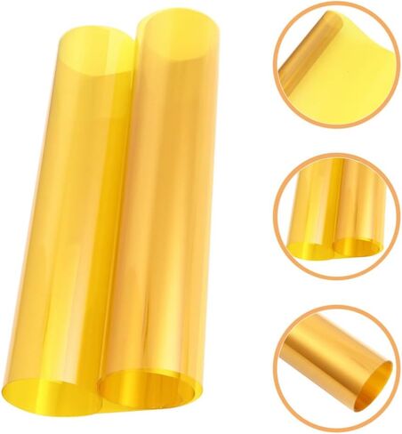 Homoyoyo Colored Film for Lights Color Filter Sheets Color Filter Paper Correction Filter Transparent Light Film for Photo Theater Spotlight Flashlight Yellow in Saudi Arabia