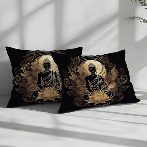 3PCS Lotus Statue Duvet Cover California King Bedding Sets, Black Comforter Quilt Cover, 2 Pillow Cases for Boys Girls Toddler Kids Bedding in Saudi Arabia