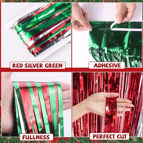 3 Pack Hawaiian Luau Party Decorations, Hawaiian Backdrop with Aloha Banner, Green Orange Gold Tinsel Fringe Luau Photo Booth Props for Hawaiian Tropical Birthday Party Decorations in Saudi Arabia
