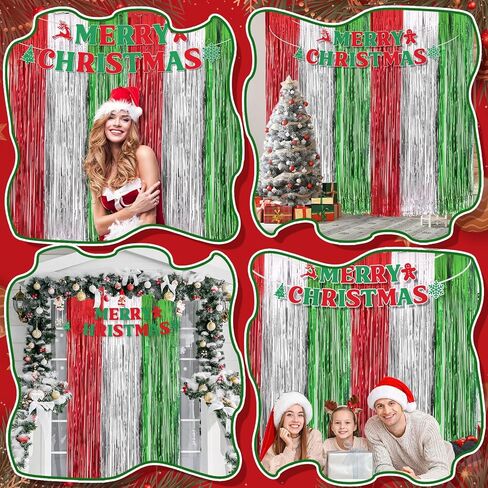 3 Pack Hawaiian Luau Party Decorations, Hawaiian Backdrop with Aloha Banner, Green Orange Gold Tinsel Fringe Luau Photo Booth Props for Hawaiian Tropical Birthday Party Decorations in Saudi Arabia