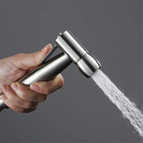 ToiletSprayer Stainless Steel Portable Shower Sprayer Head Suit for Bathroom Cloth Diaper Pet Washer and Personal Hygiene,B(A) in Saudi Arabia