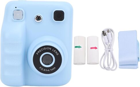 DPOFIRS كاميرا الطباعة الفورية 2.4 بوصة شاشة HD 48MP 1080P AUTO FOCUS MP3 PLAYBOIN TRAVEL TRAVEL TOY مع بطارية 1300mAh لاستخدام المكتب المنزلي (بدون بطاقة ذاكرة) in Kuwait