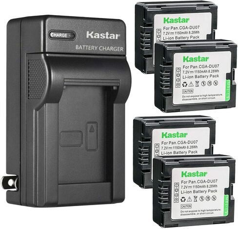 استبدال شاحن بطارية الجدار Kastar AC لـ Panasonic CGA-DU06 ، CGR-DU06 ، CGA-DU07 ، CGR-DU07 ، CGA-DU12 ، CGR-DU12 ، CGA-DU14 ، CGR-DU14 ، CGA-DU21 ، CGR-DU21 Battery in Kuwait