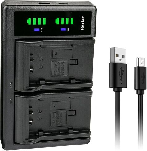 Kastar CGA-DU14 LTD2 USB Battery Charger Compatible with Panasonic VDR-D400, VDR-M30, VDR-M50, VDR-M53, VDR-M55, VDR-M70, VDR-M75, VDR-M95, NV-GS10, NV-GS17, NV-GS21, NV-GS22 Camera in Saudi Arabia