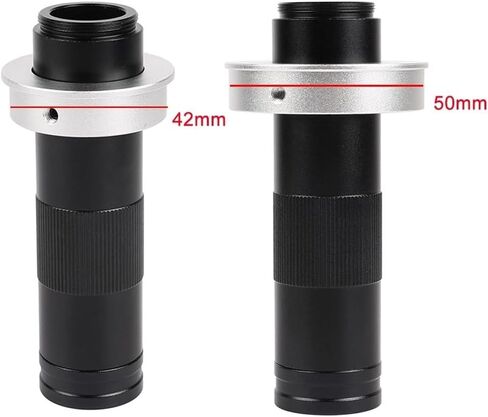 LIAMOS 1-180X Adjustable Magnification Zoom C Mount Lens Zoom Glass Lens 150X Digital Industry Video Monocular Microscope Camera Lens,High Reliability(150X-50mm) in Saudi Arabia