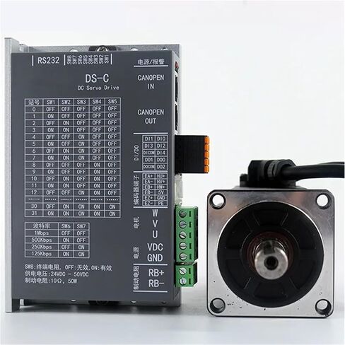 DC Servo CANopen 750W DC48V-80V 19A 3000rpm 2500 line incremental DC Servo Motor with Driver 8OM02430DC +DS-C750W in Saudi Arabia