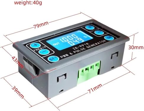 1PCS PWM PULSE GENTERATOR DERECENCY DIRECED ADPECT MODULE MODULE REVILER (ZK-PP1K) in Saudi Arabia