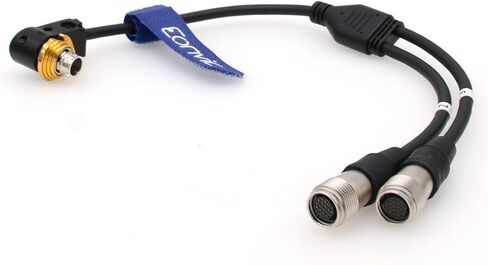 Eonvic Hirose 20 Pin Stratus Lens Control Y Cable for Canon Cinema CN-E Servo Lenses in Saudi Arabia